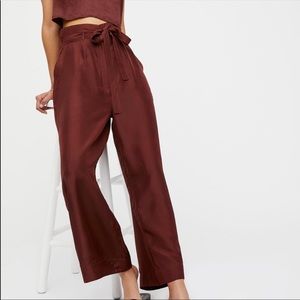 FINAL PRICE 〰️ Free People Meridien Silk Pants